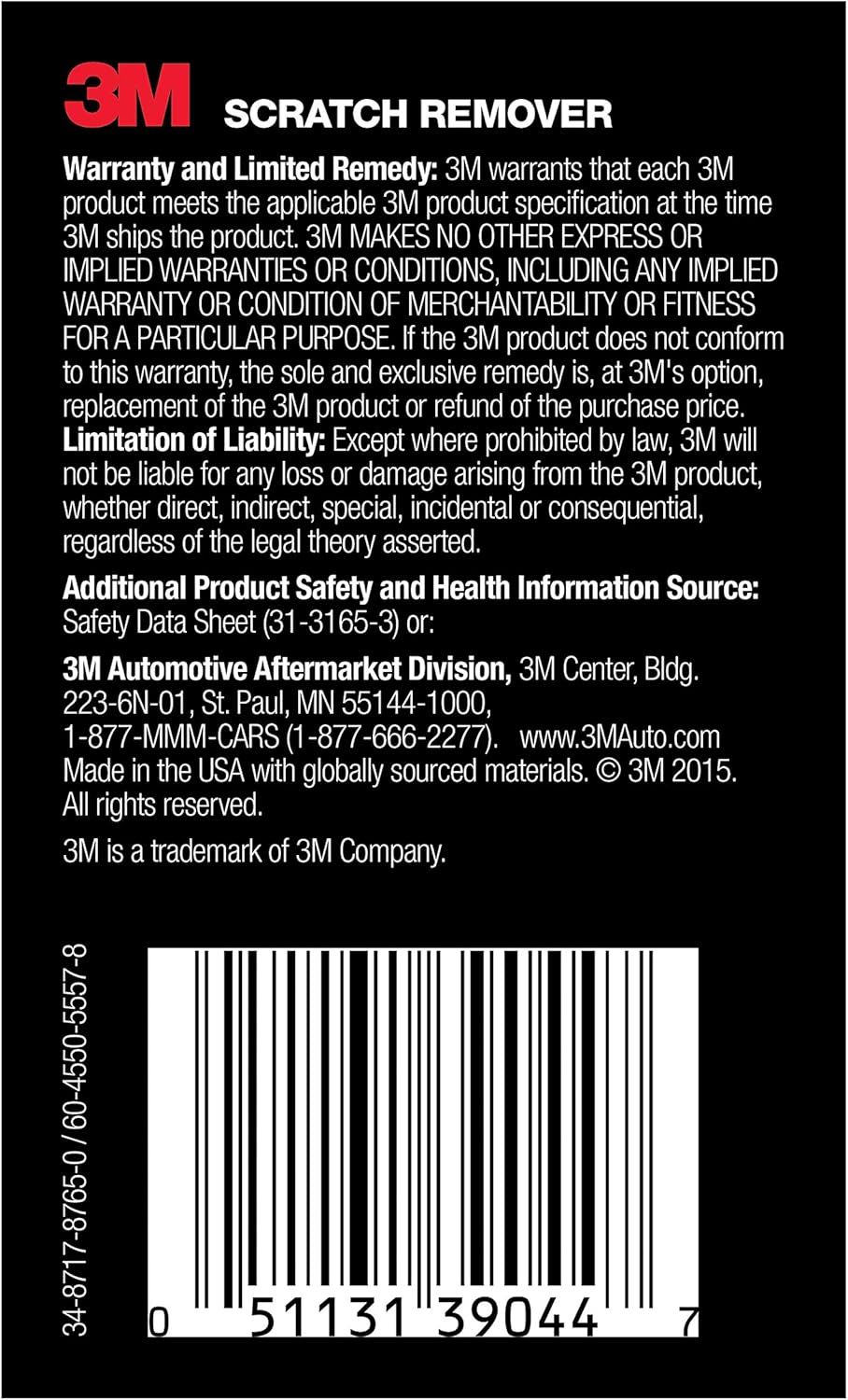 3M Scratch Remover Compound 8oz - Final Verdict