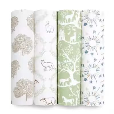 Aden Anais Essentials Muslin Swaddle Blanket 4 Pack Review: Best Baby Pick Under $40? - Product Image
