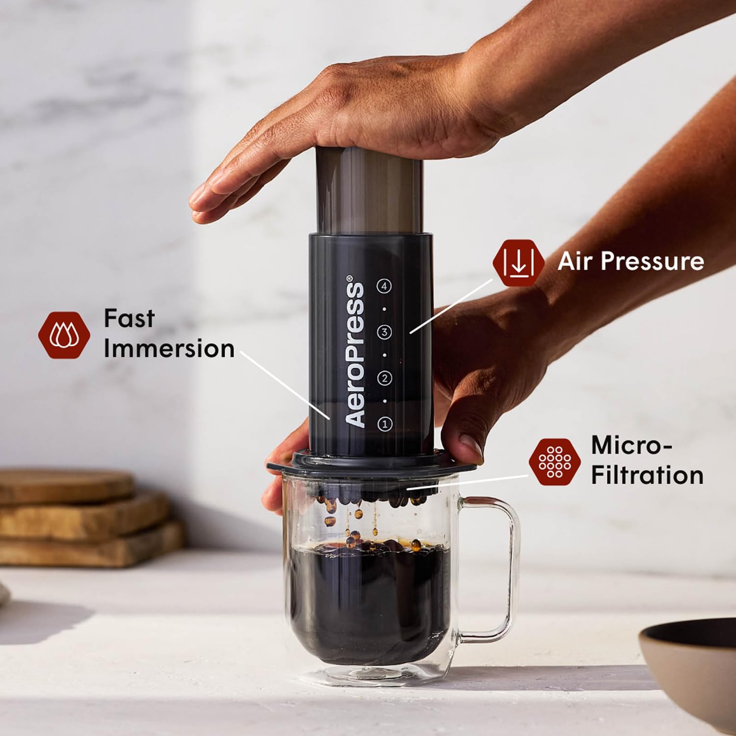 AeroPress Clear Coffee Press - Key Specifications