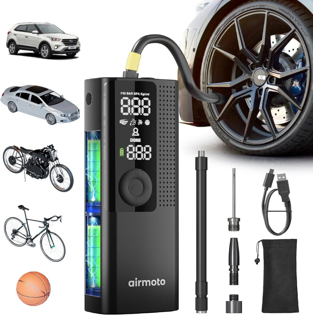Airmoto Tire Inflator Portable Air Compressor - Product Image