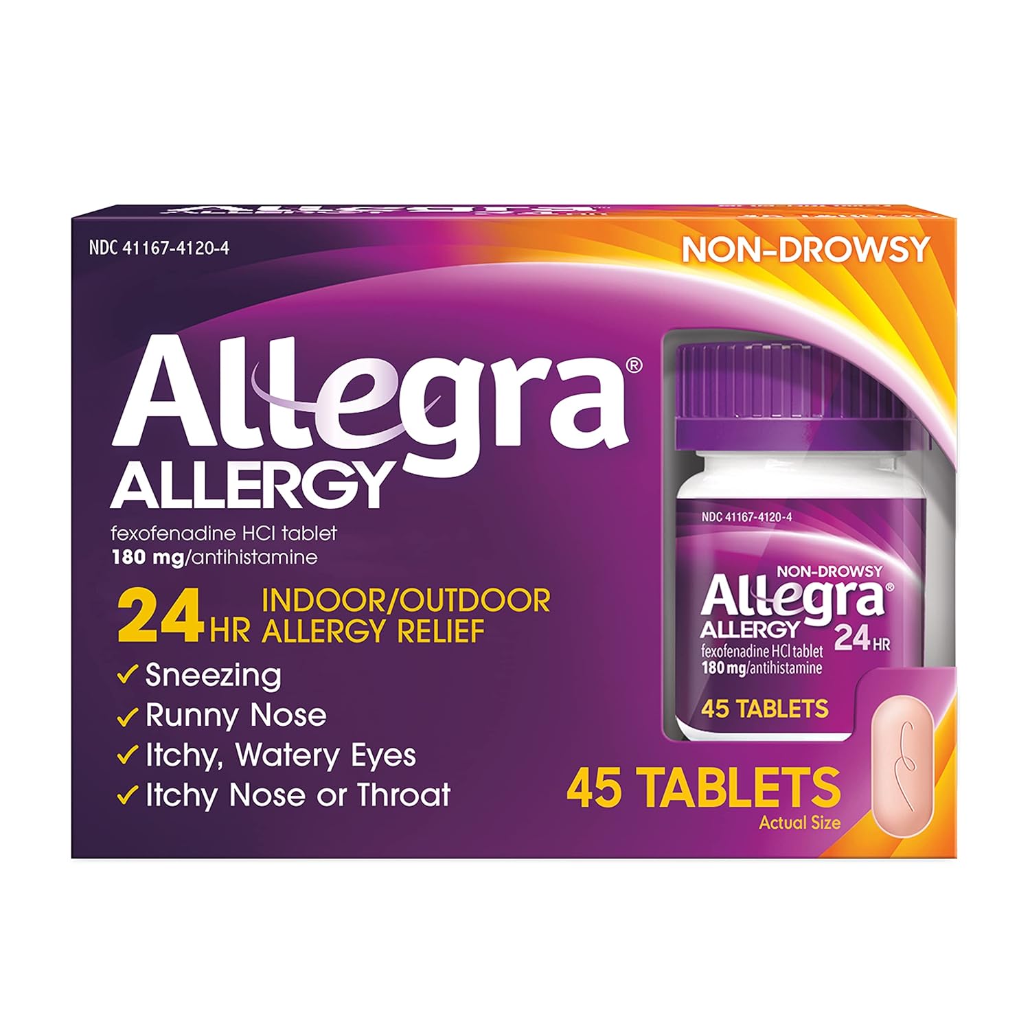Allegra Adult 24HR Allergy Tablets 180mg 90 Count Review