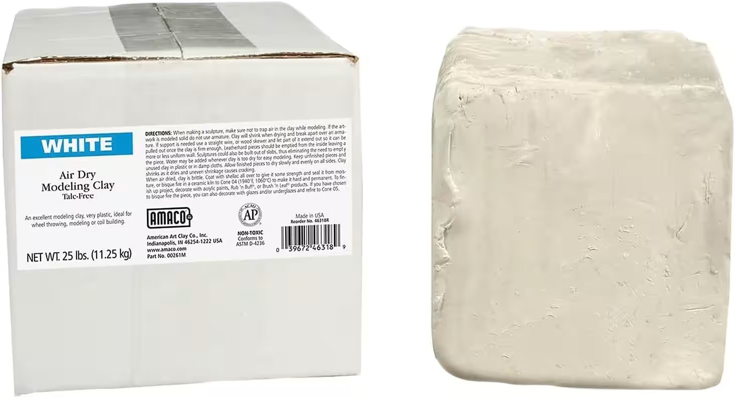 AMACO Air Dry Modeling Clay White 25 Lbs Review