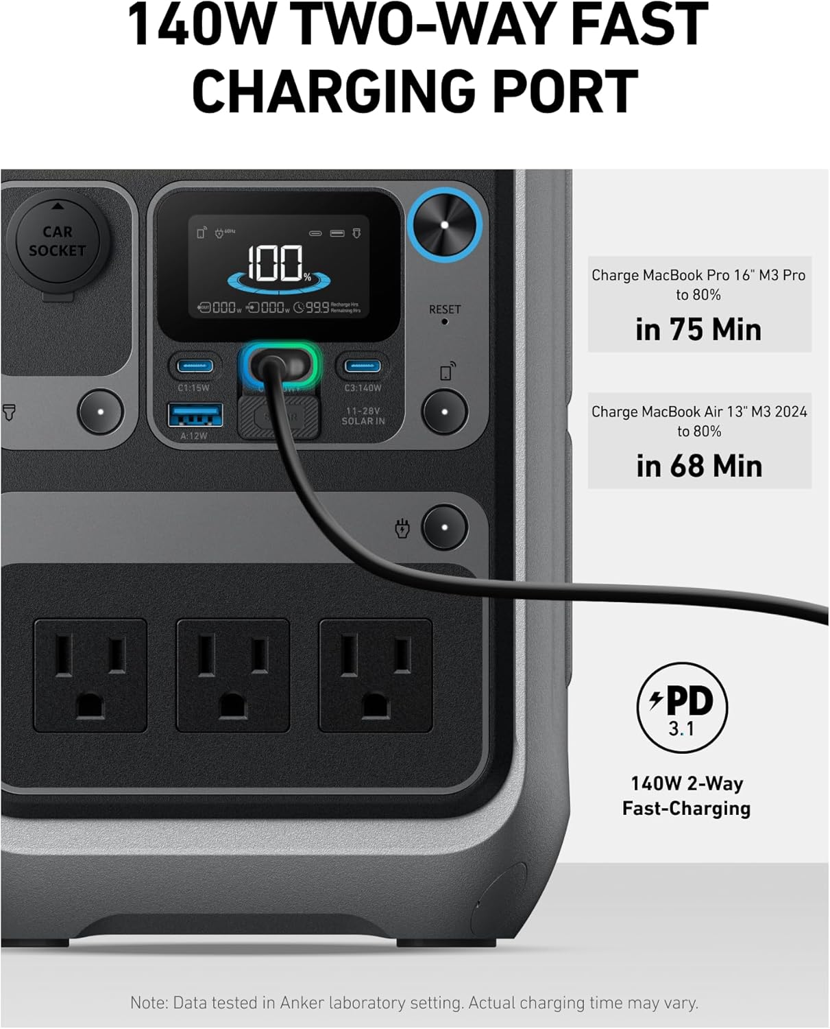 Anker SOLIX C300 Portable Power Station 288Wh - Performance Testing