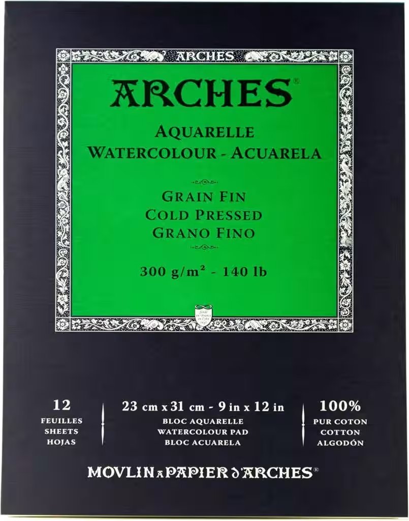 Arches Watercolor Paper Pad 9 x 12 Inch Cold Press 12 Sheets Review: Best Arts, Crafts & Sewing Pick Under $15? - Product Image