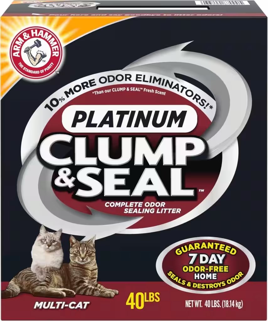 Arm and Hammer Clump Seal Platinum Cat Litter 40 Lbs Review — The Amazon Favorite With 75,000+ Ratings Put to the Test - Product Image