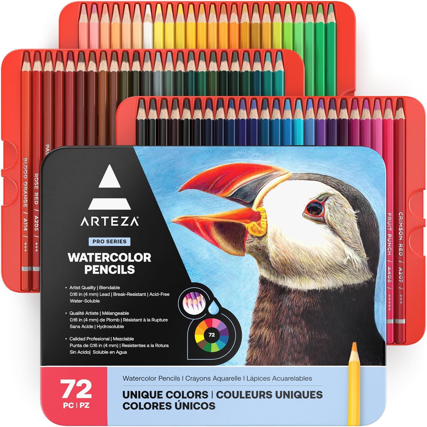 Arteza Professional Watercolor Pencils 72 Count Review