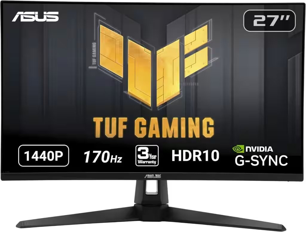 ASUS TUF Gaming VG27AQ1A 27 Inch 1440p 170Hz Monitor Review — 60,000+ Amazon Ratings Later, Here's Our Honest Verdict - Product Image