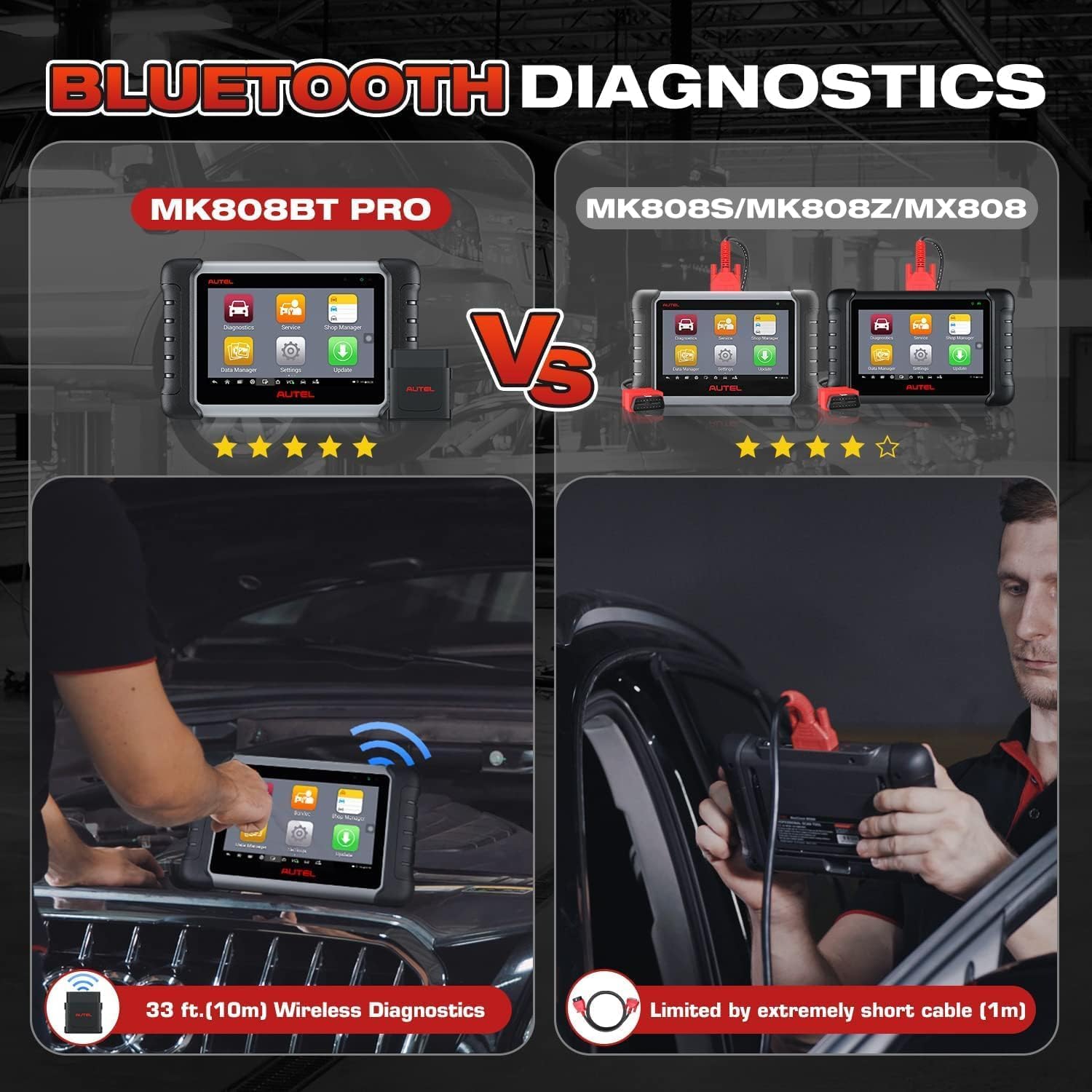 Autel MaxiCOM MK808 OBD2 Diagnostic Scan Tool - Design and Build Quality