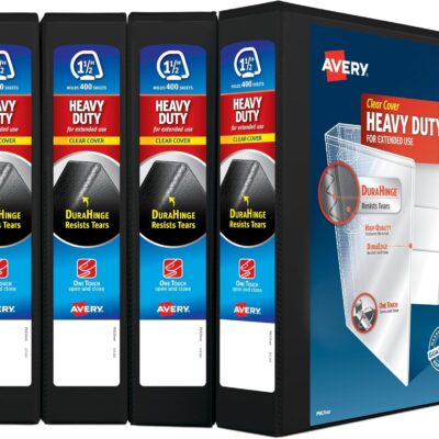 Avery Heavy-Duty View Binder 1.5 Inch One Touch 4 Pack Review: Best Office Products Pick Under $40? - Product Image