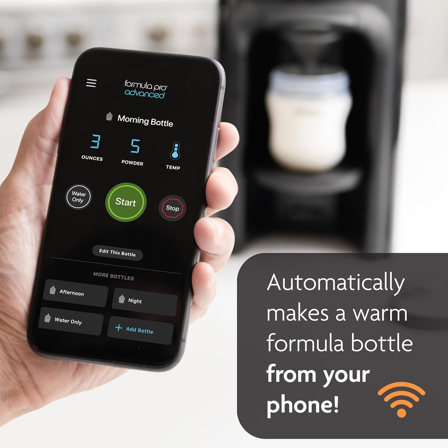Baby Brezza Formula Pro Advanced WiFi Formula Dispenser - Key Specifications