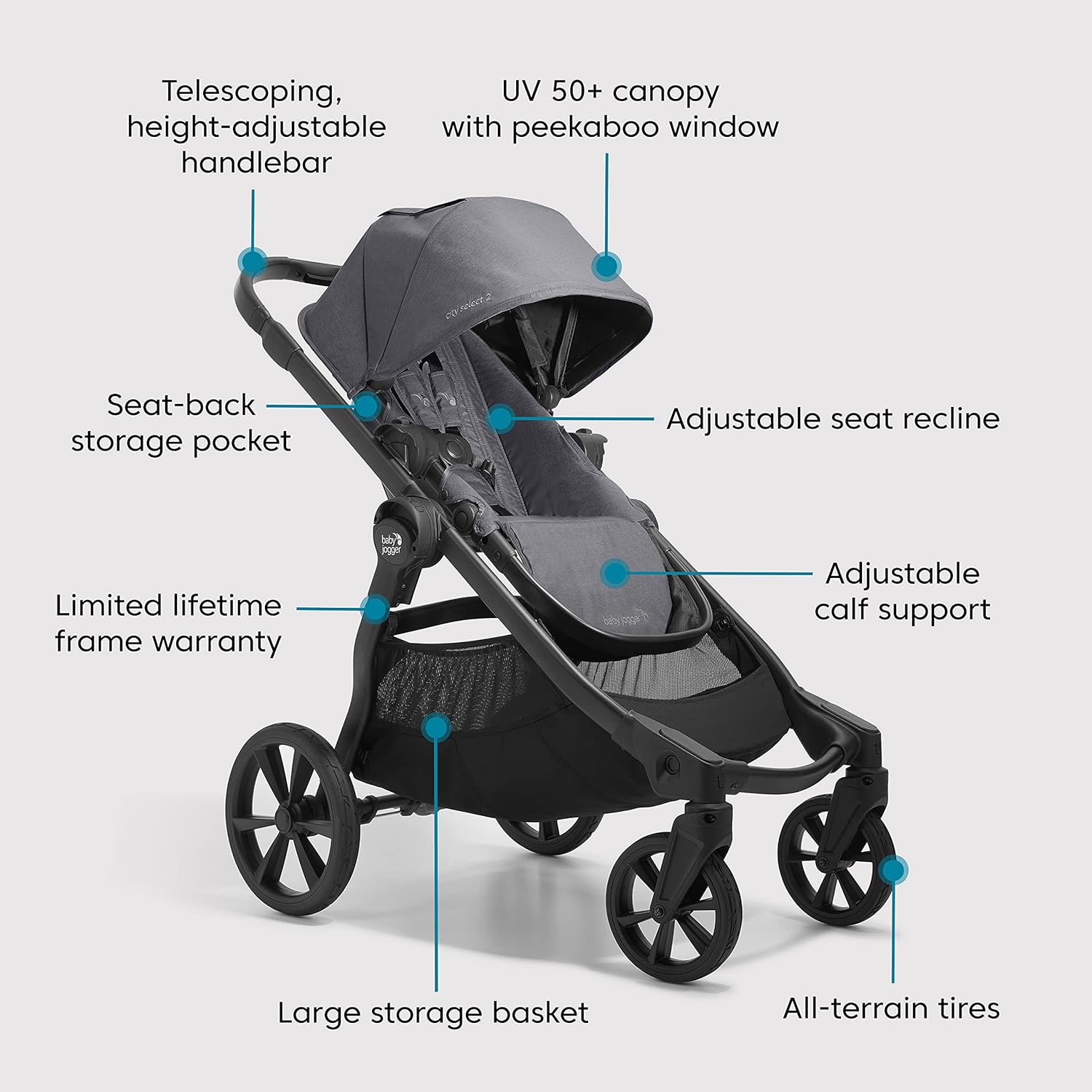 Baby Jogger City Select 2 Double Stroller - How It Compares