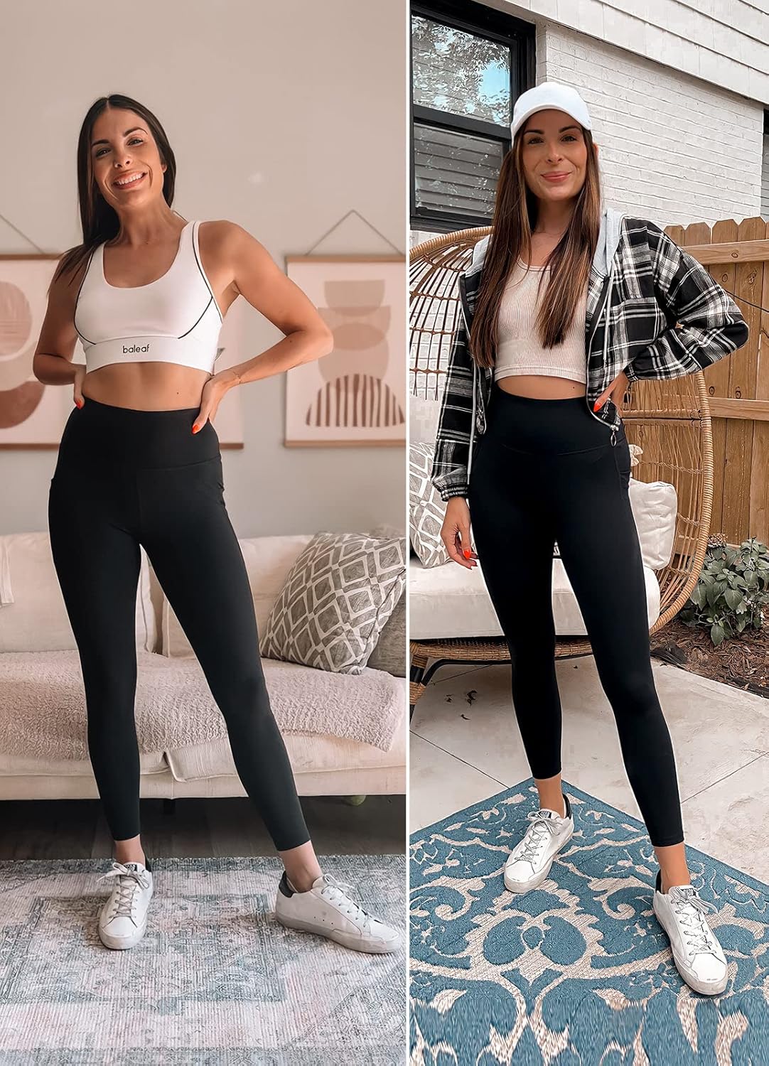 Baleaf Womens High Waist Yoga Leggings with Pockets - Key Specifications