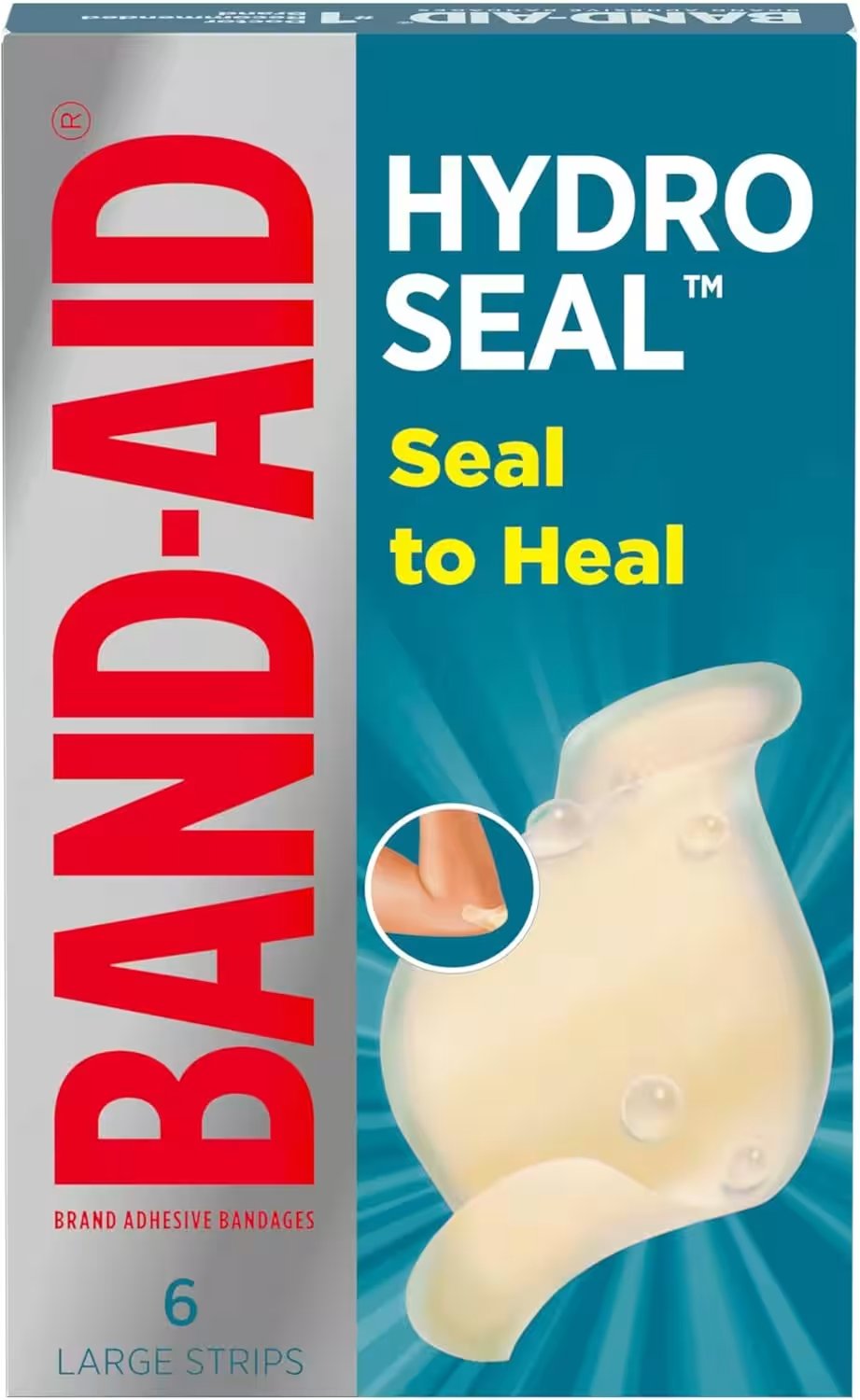 Band-Aid Brand Hydro Seal Adhesive Bandages Large 6 Count Review
