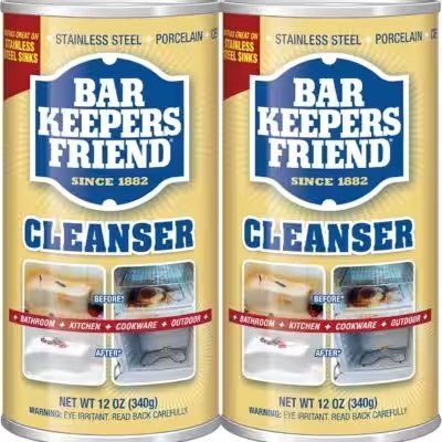Bar Keepers Friend Powder Cleanser 12oz 2 Pack Review — The Amazon Favorite With 15,000+ Ratings Put to the Test - Product Image