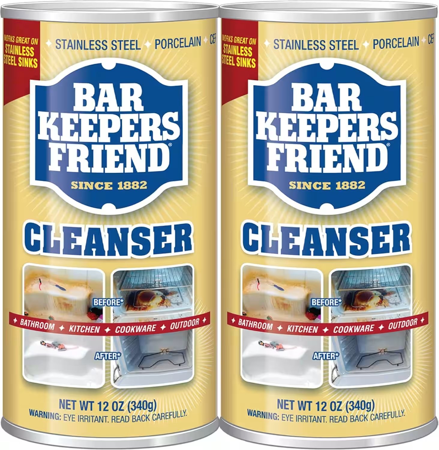 Bar Keepers Friend Powder Cleanser 12oz 2 Pack Review