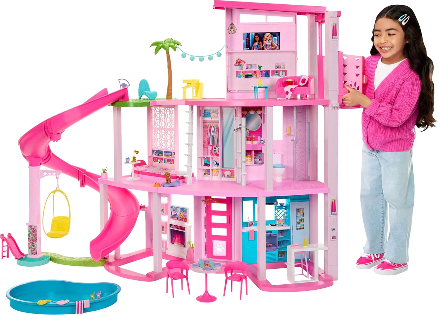 Barbie Dreamhouse 2023 3-Story Dollhouse 75+ Pieces Review
