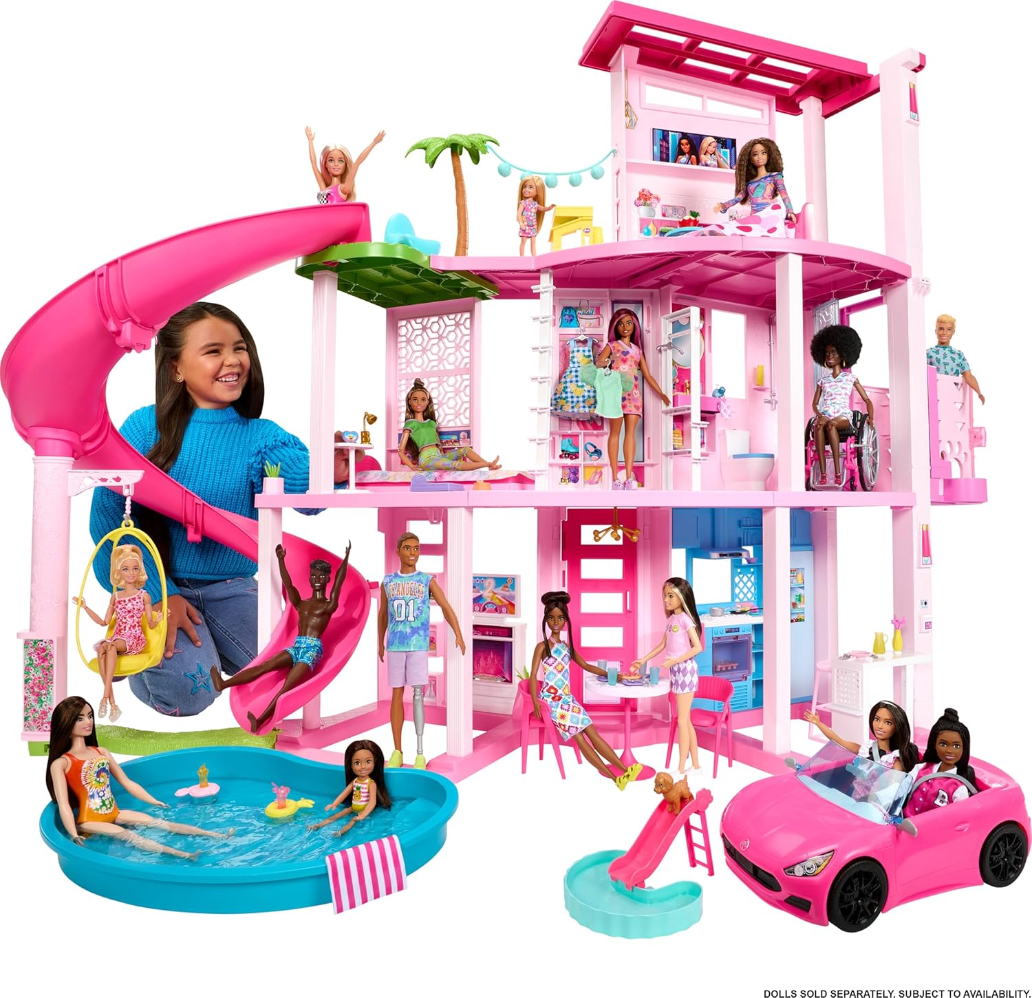 Barbie Dreamhouse 2023 3-Story Dollhouse 75+ Pieces - Key Specifications