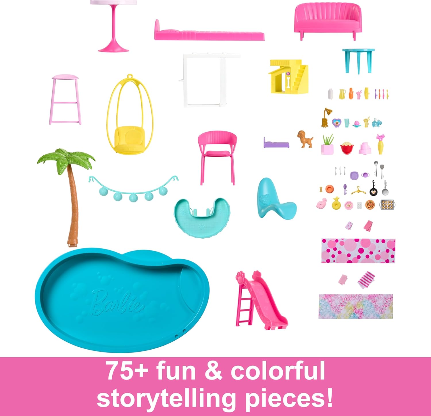 Barbie Dreamhouse 2023 3-Story Dollhouse 75+ Pieces - Design and Build Quality