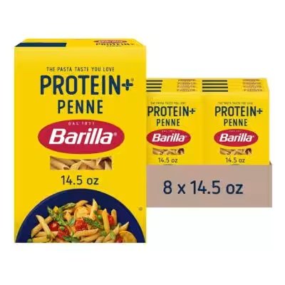 Barilla Protein Plus Penne Pasta 14.5oz 8 Pack Review — The Amazon Favorite With 40,000+ Ratings Put to the Test - Product Image