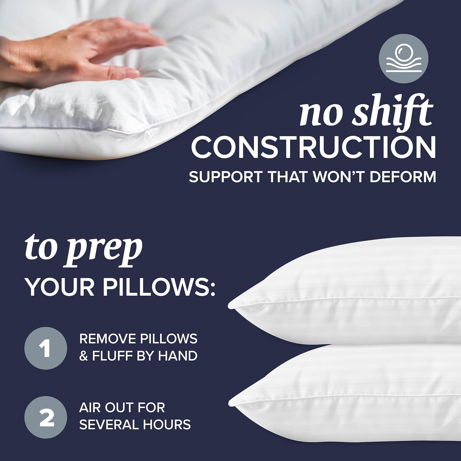 Beckham Hotel Collection Bed Pillows Queen Set of 2 - Key Specifications