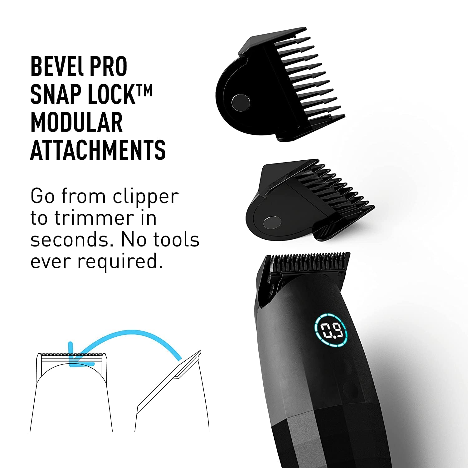 Bevel Trimmer 2.0 Professional Hair Clipper - Key Specifications