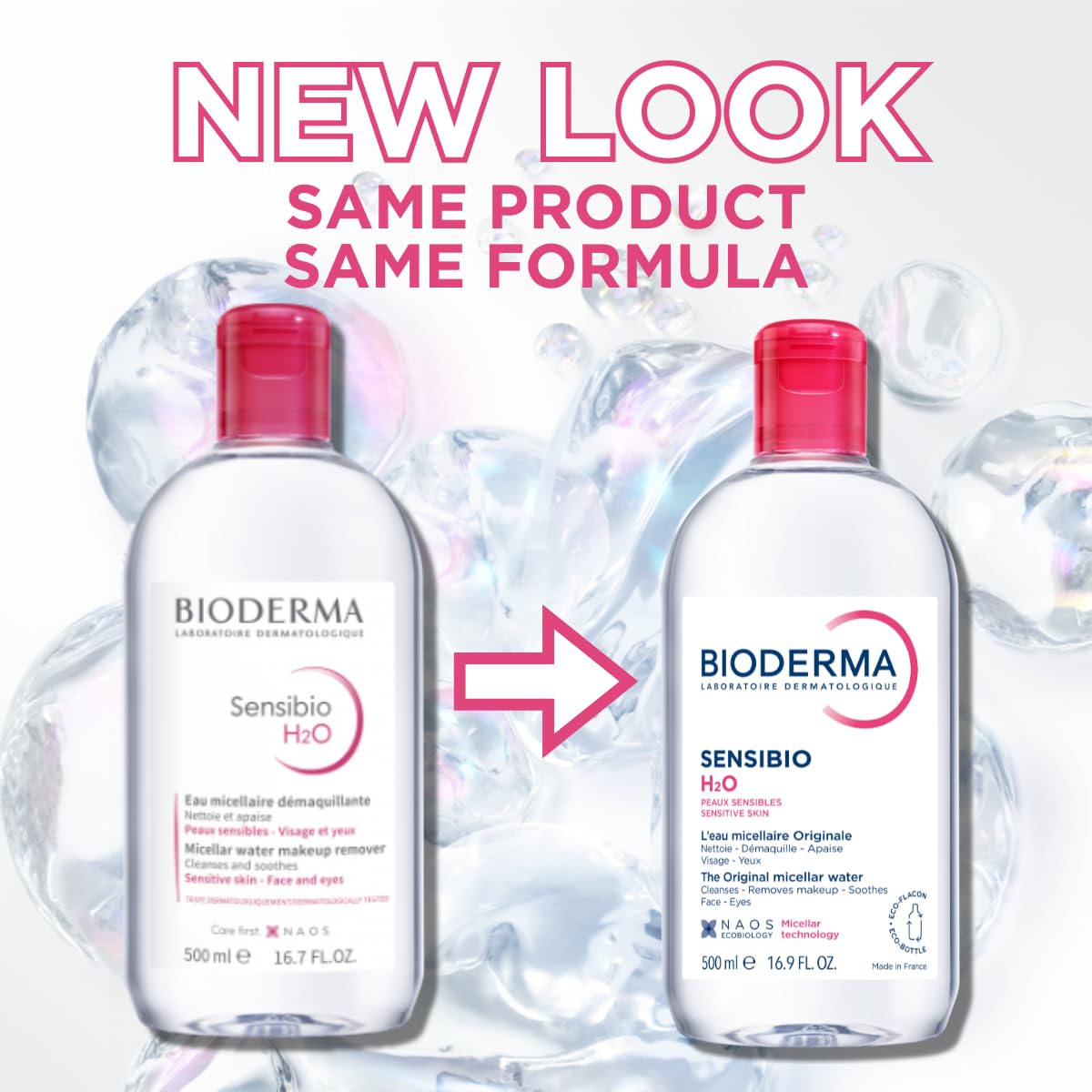 Bioderma Sensibio H2O Micellar Water 16.7oz - Key Specifications