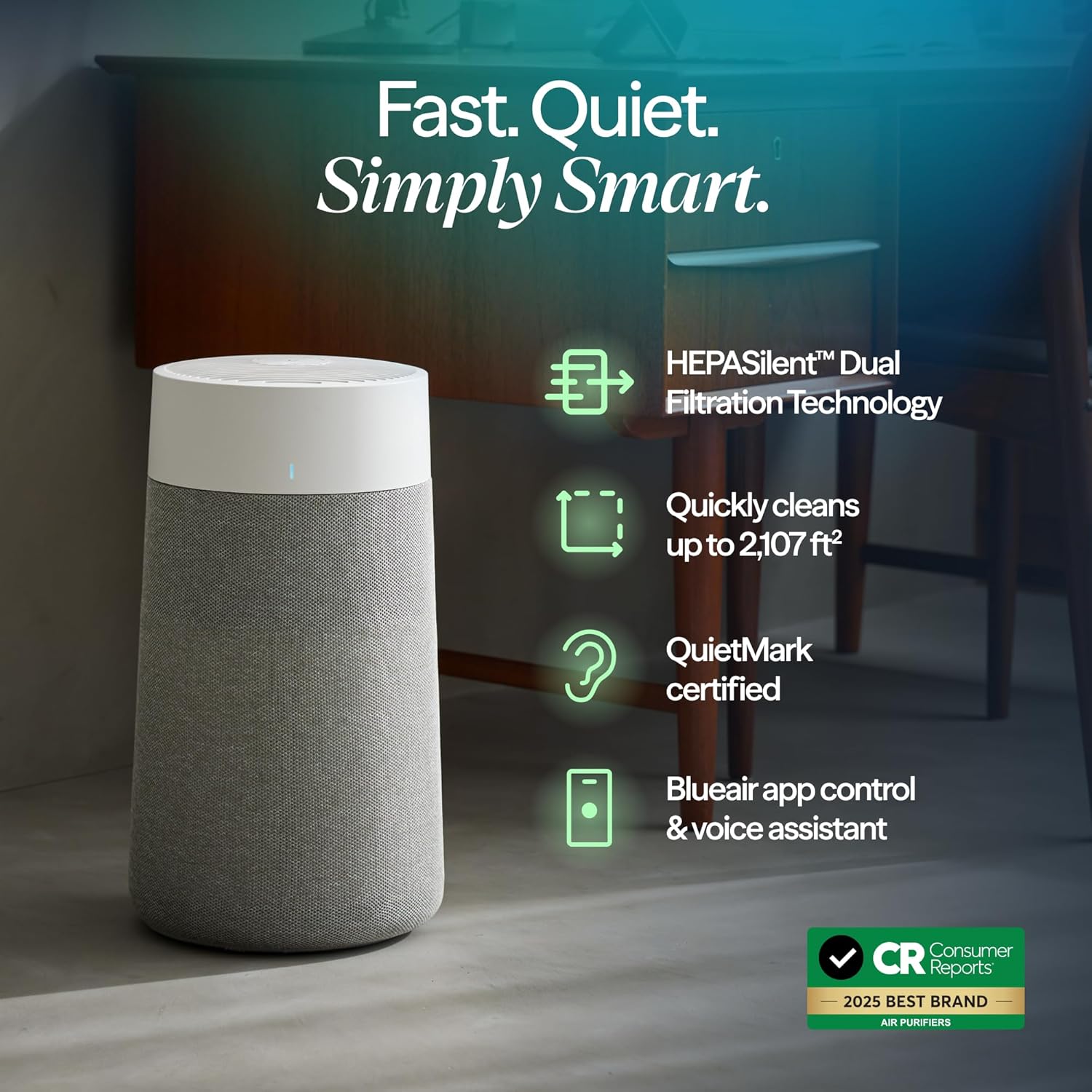 Blueair Blue Pure 411i Max Air Purifier - Key Specifications