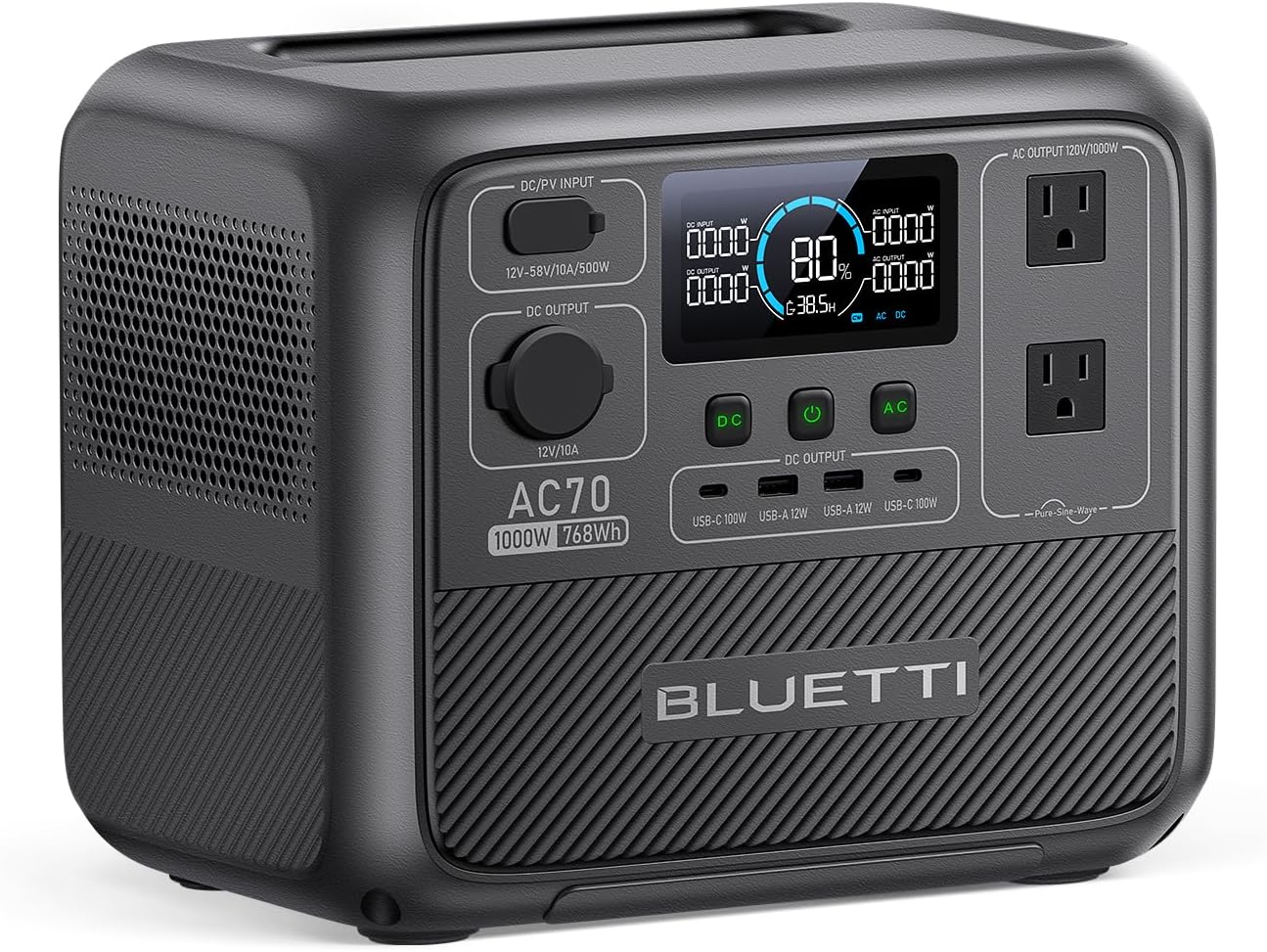 Bluetti AC70 Portable Power Station 768Wh Review
