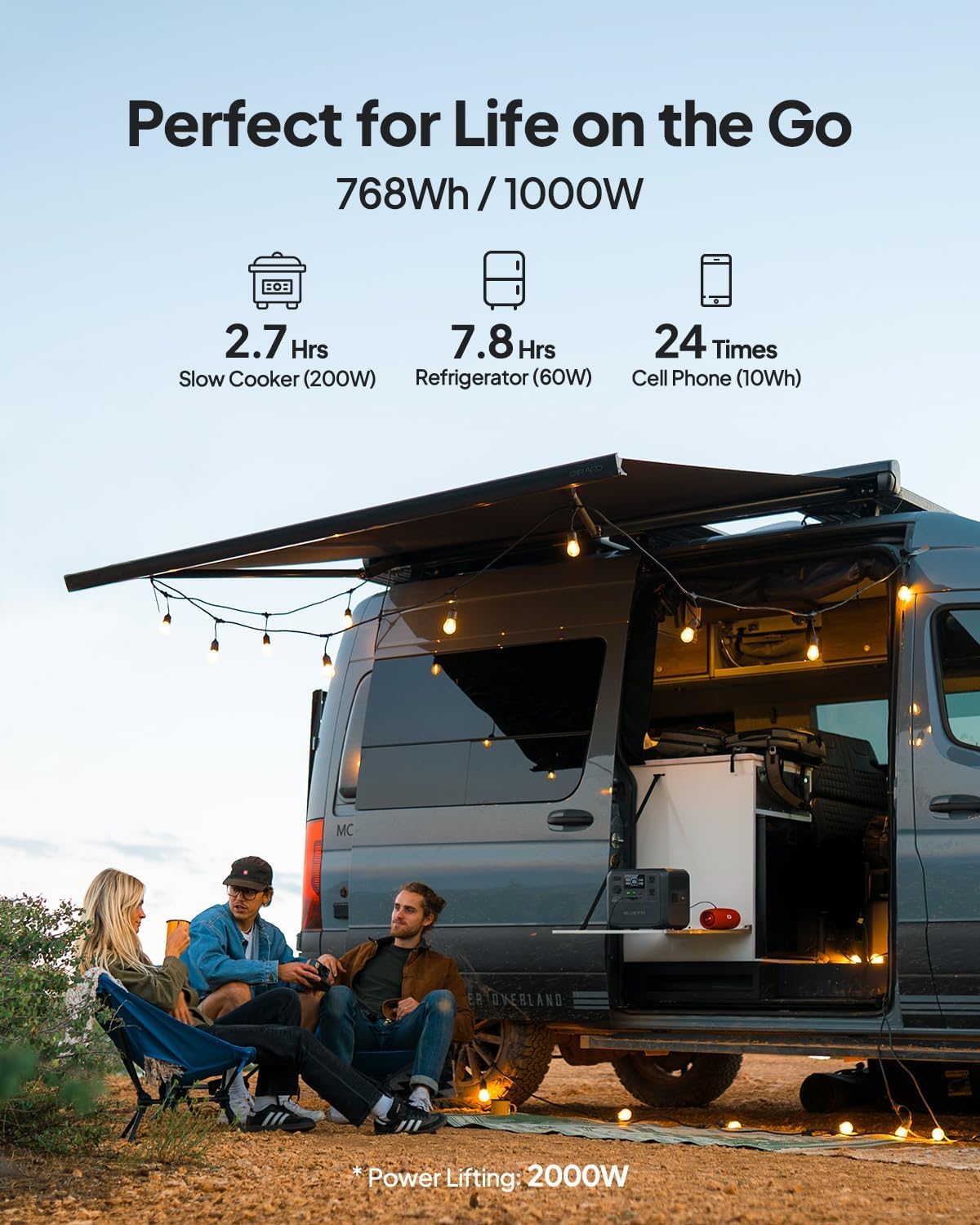 Bluetti AC70 Portable Power Station 768Wh - Key Specifications