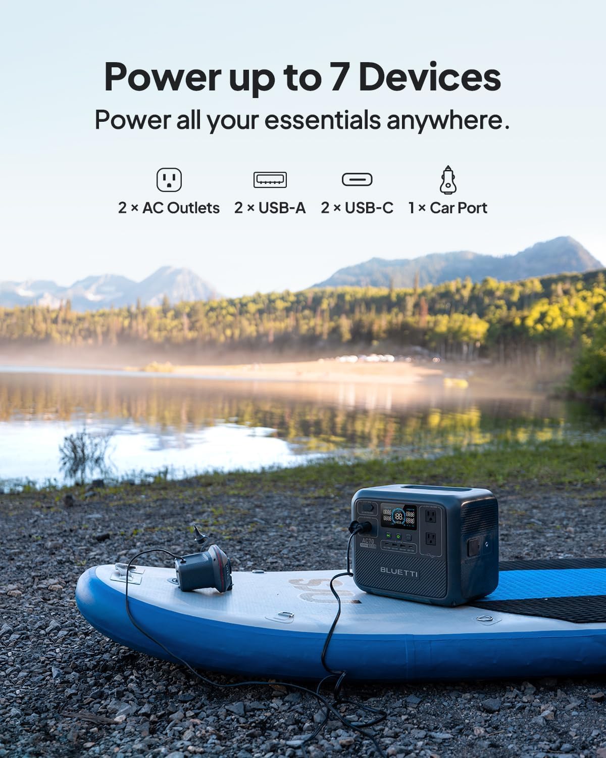 Bluetti AC70 Portable Power Station 768Wh - Design and Build Quality