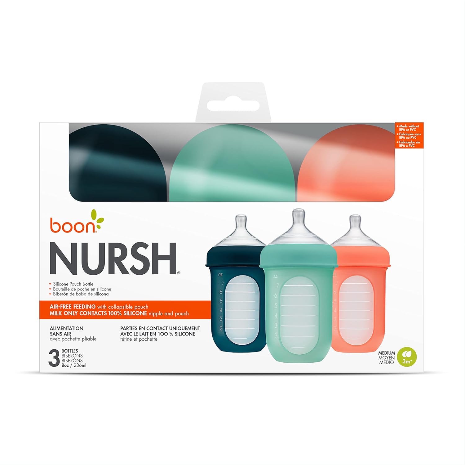 Boon Nursh Reusable Silicone Bottles 8oz 3 Pack - Is It Worth the Price?
