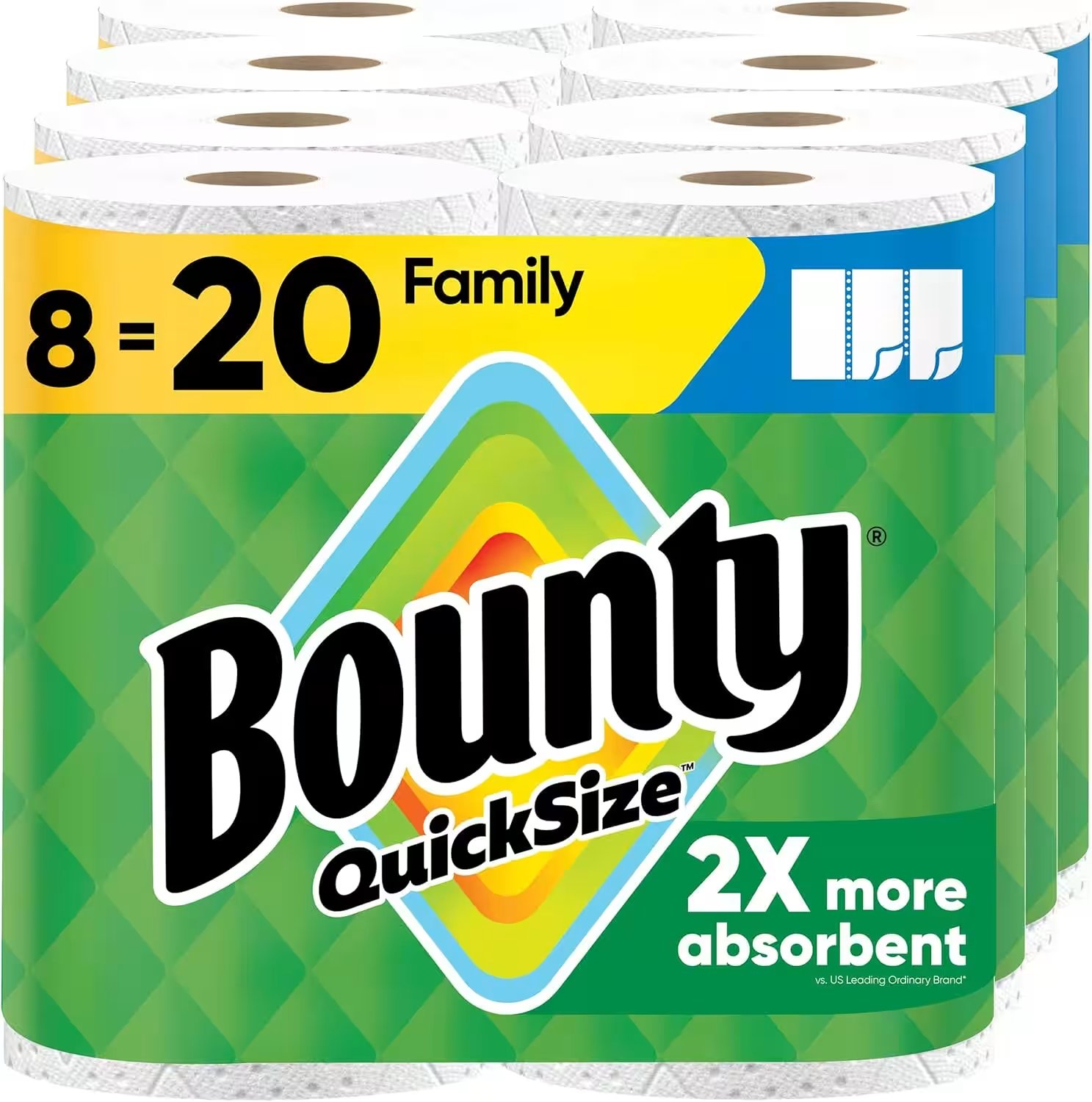 Bounty Quick-Size Paper Towels 12 Family Rolls Review