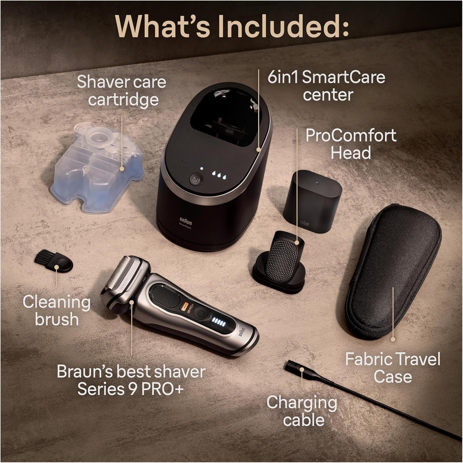Braun Series 9 Pro Plus 9597cc Electric Shaver - Key Specifications