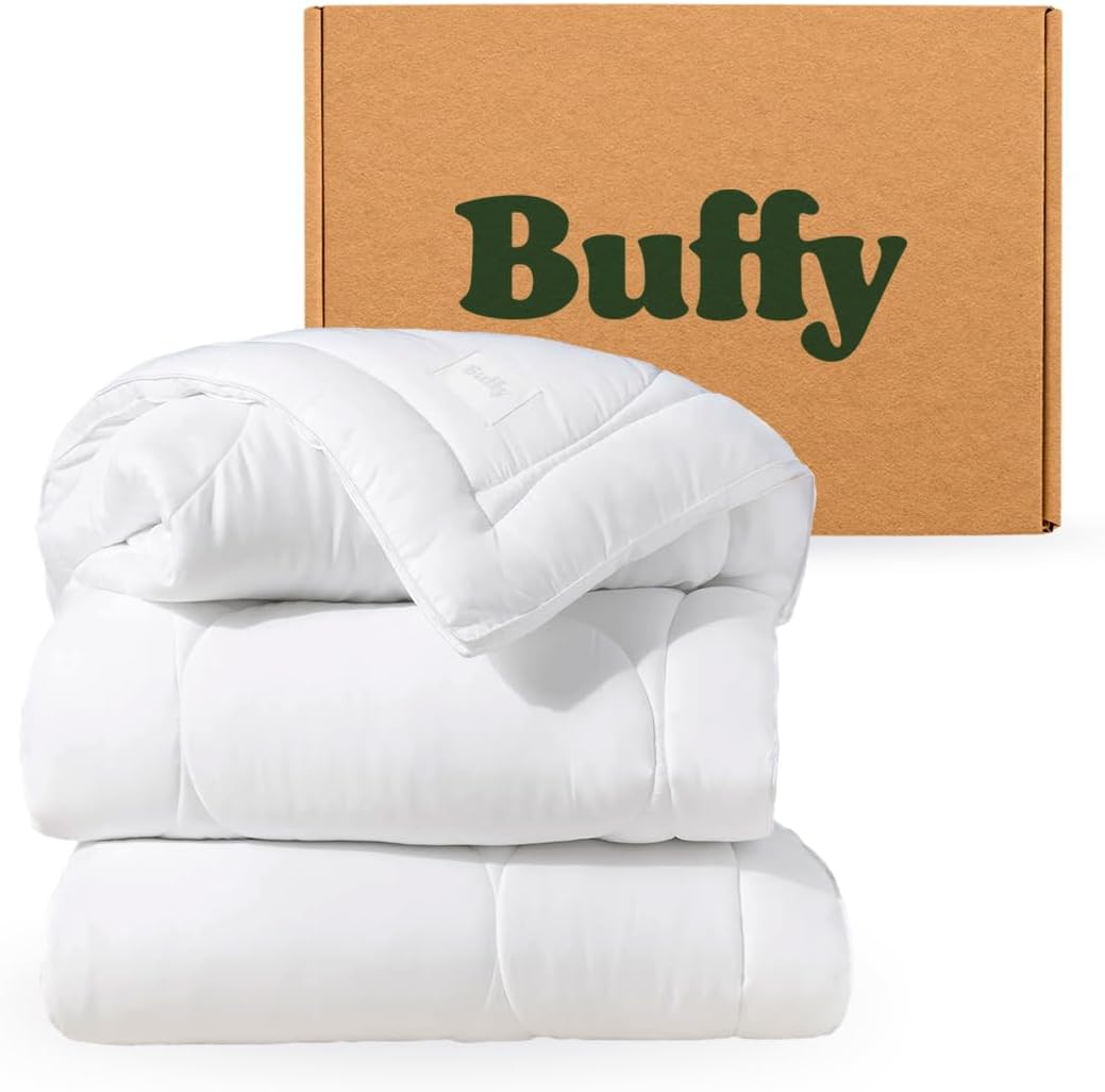 Buffy Cloud Comforter Queen Eucalyptus Fabric Review