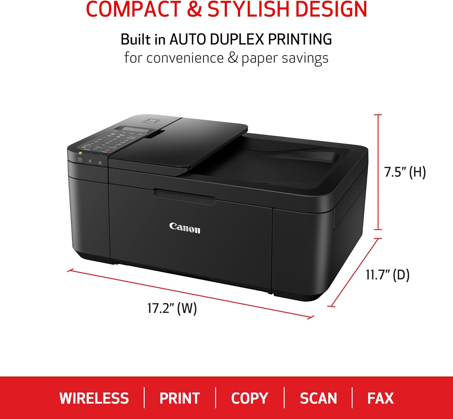 Canon PIXMA TR4720 All-in-One Wireless Printer - Key Specifications