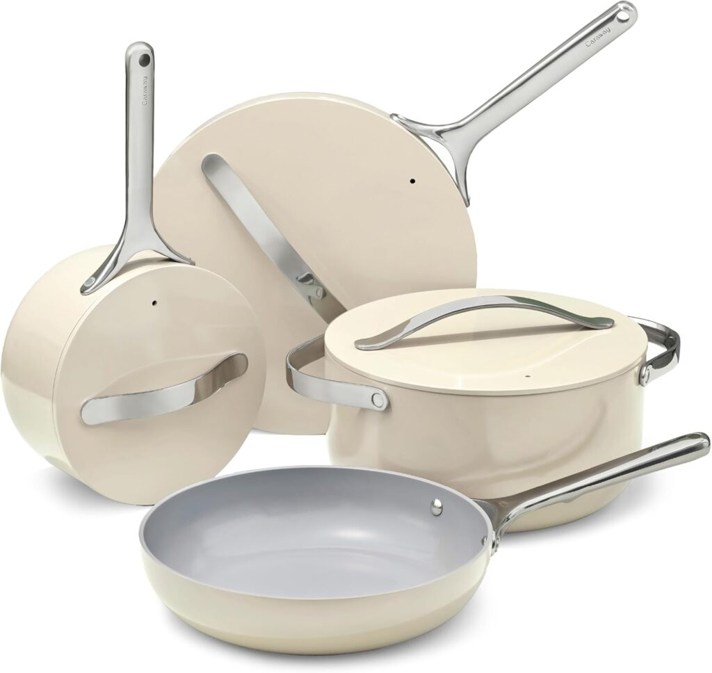 Caraway Nonstick Ceramic Cookware Set 12 Piece Review — The Amazon Favorite With 12,000+ Ratings Put to the Test - Product Image