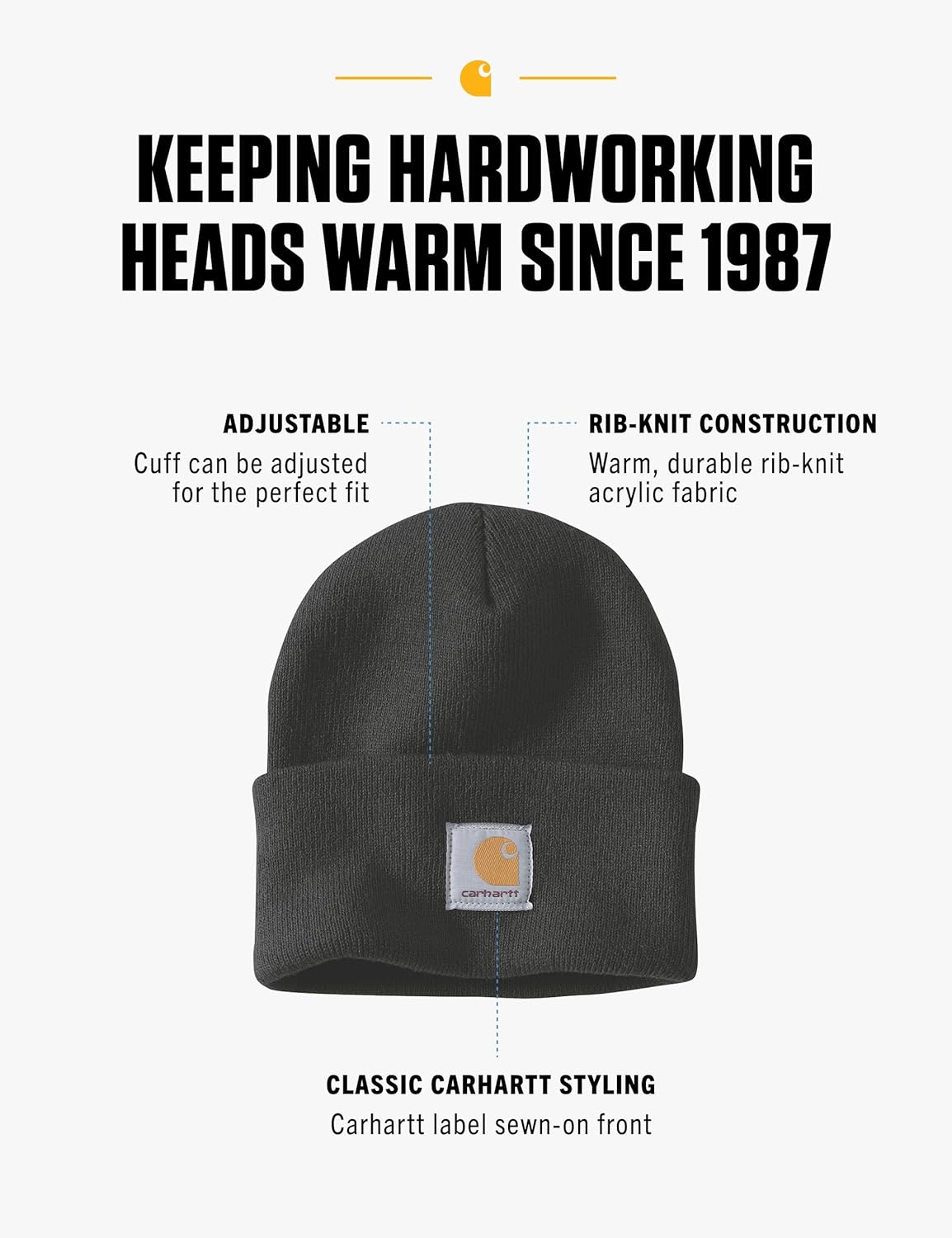 Carhartt Knit Cuffed Beanie - Performance: Where It Counts
