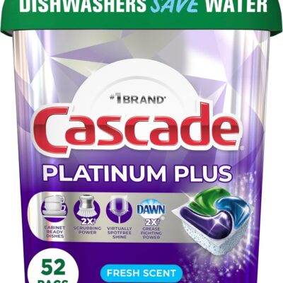 Cascade Platinum Plus ActionPacs Dishwasher Pods 62 Count Review: 20,000+ Reviews Can't Be Wrong — Or Can They? - Product Image