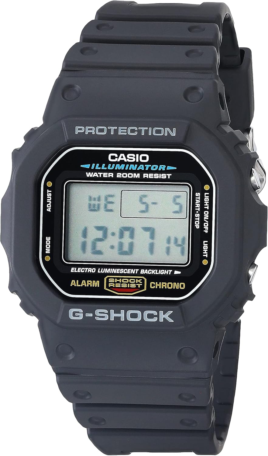 Casio G-Shock DW5600E-1V Shock Resistant Digital Watch - Key Specifications