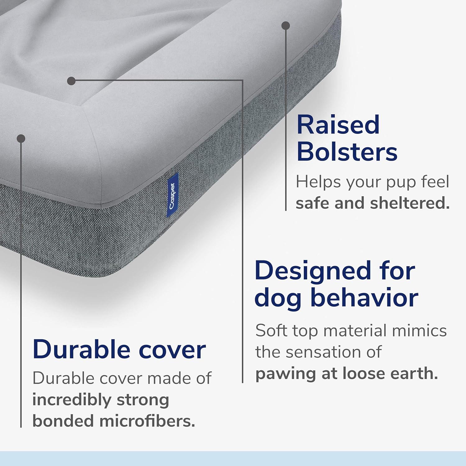 Casper Dog Bed Medium Memory Foam - Key Specifications