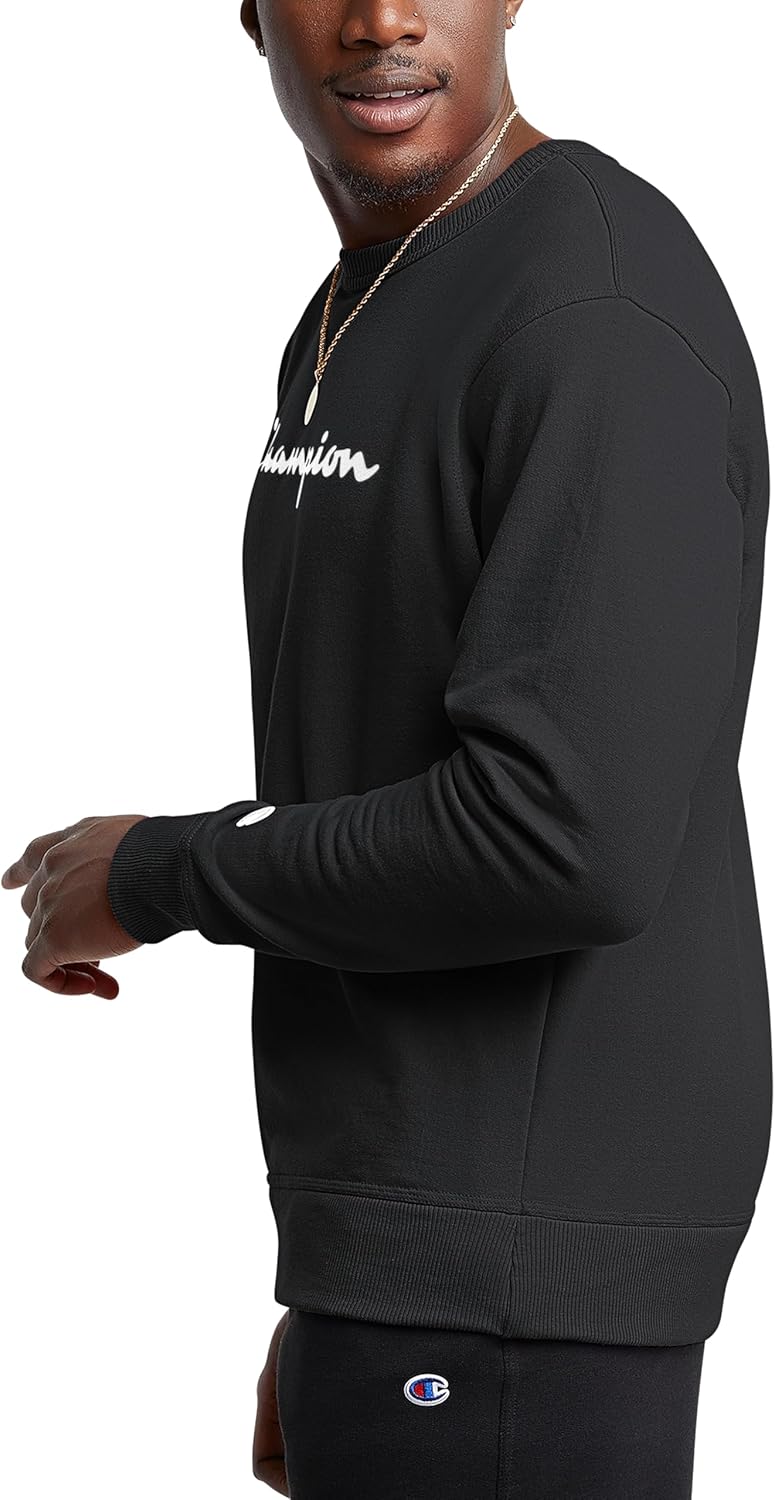 Champion Powerblend Fleece Crew Sweatshirt Mens - Design and Build Quality