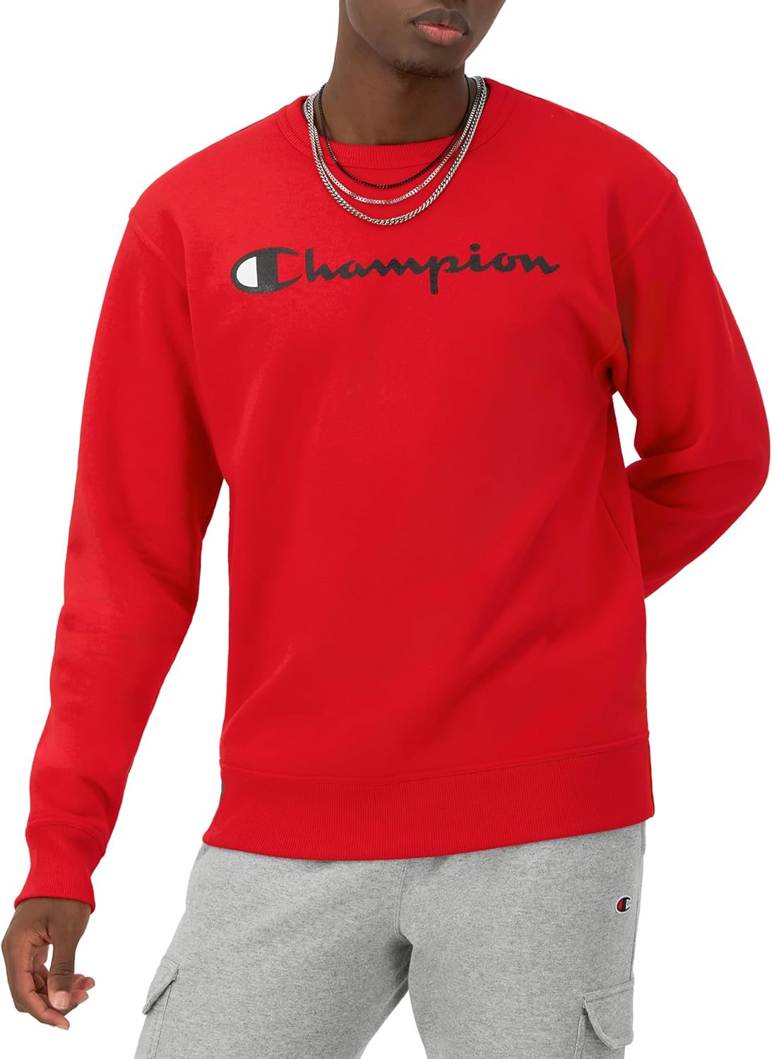Champion Powerblend Fleece Crew Sweatshirt Mens - Performance Testing