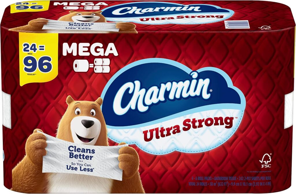 Charmin Ultra Strong Toilet Paper 24 Mega Rolls Review: Best Health & Household Pick Under $25? - Product Image