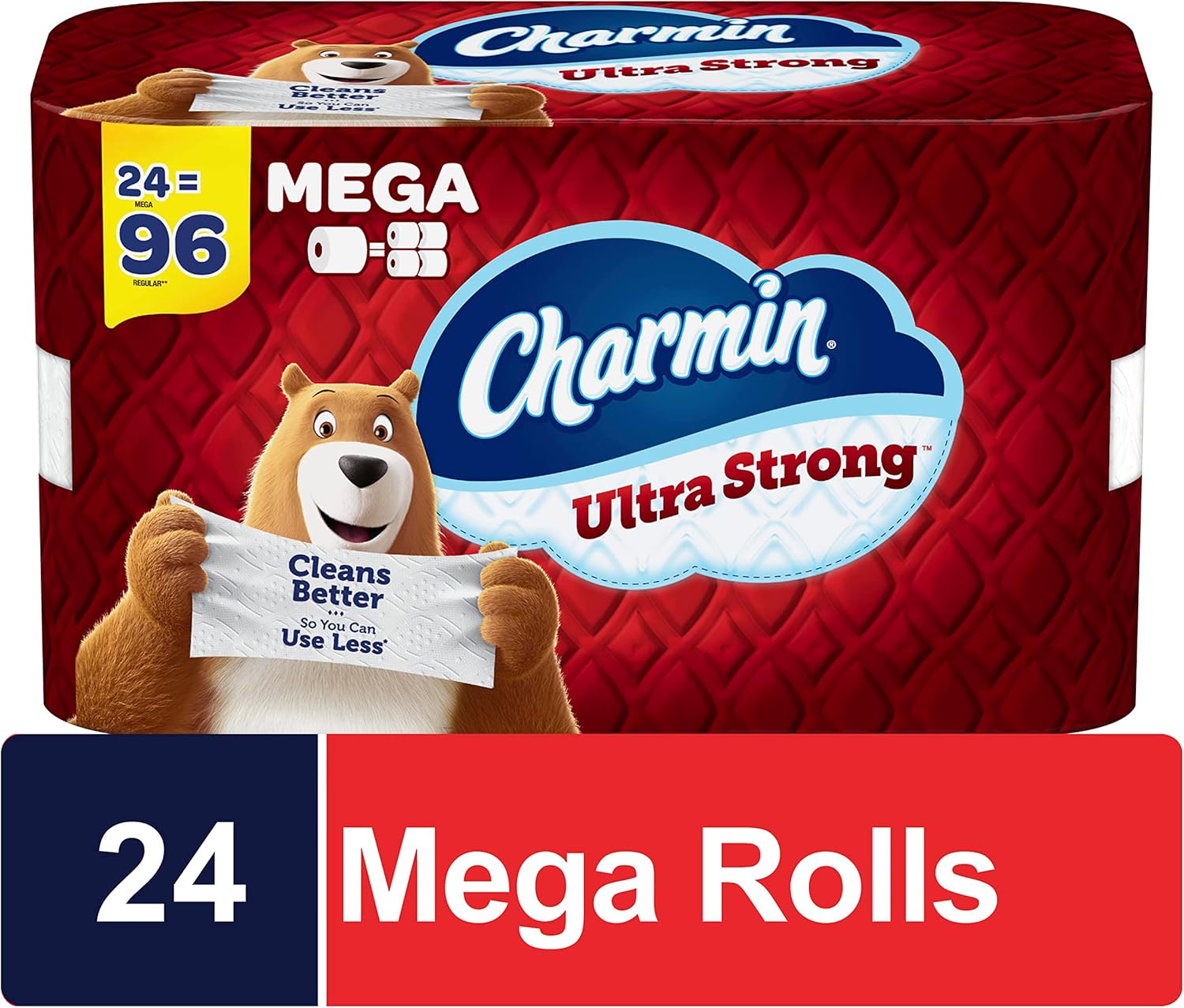 Charmin Ultra Strong Toilet Paper 24 Mega Rolls - Key Specifications