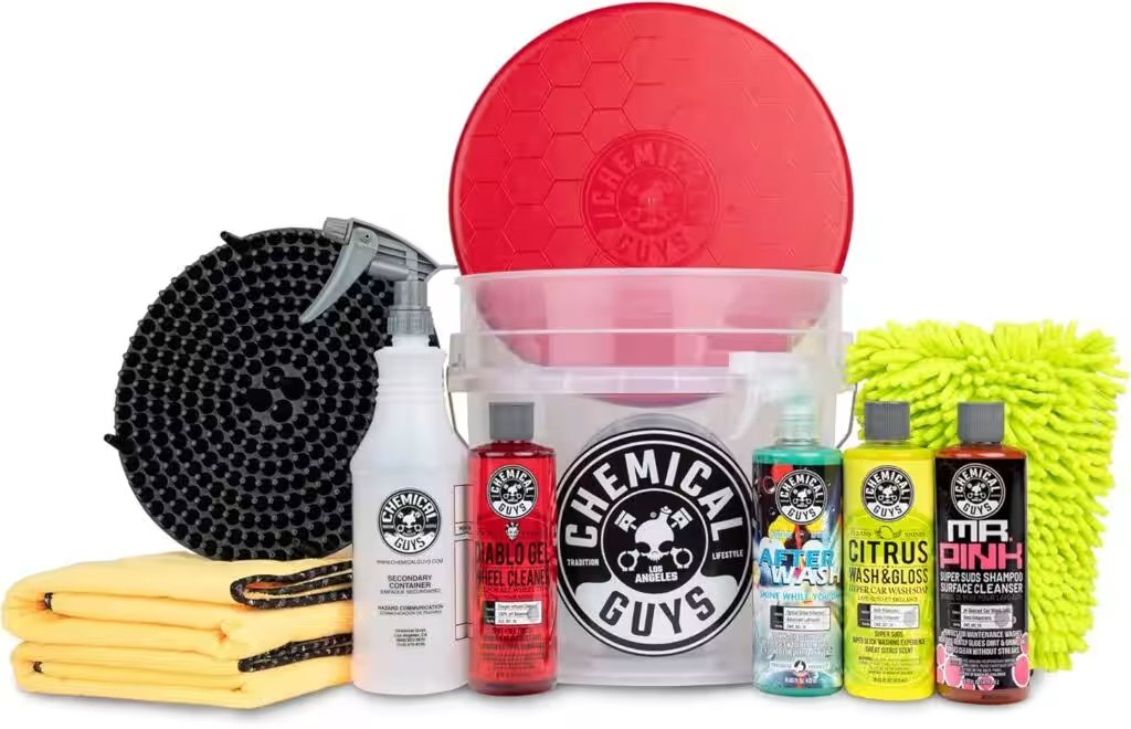 Chemical Guys HOL121 Best Car Wash Bucket Kit 11 Items Review: Best Automotive Pick Under $75? - Product Image