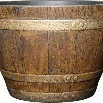 Classic Home and Garden Whiskey Barrel Planter 15 Inch Review: We Tested the Amazon Bestseller So You Don't Have To - Product Image