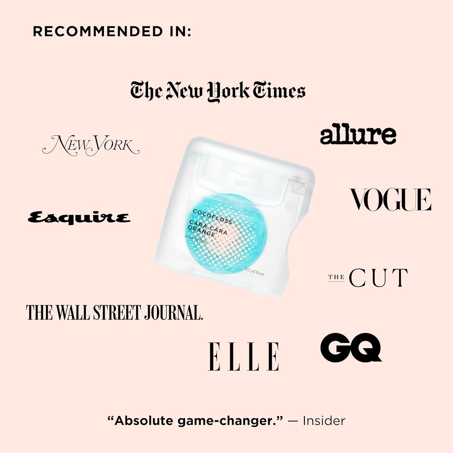 Cocofloss Coconut-Oil Infused Dental Floss Cara Cara Orange - How It Compares