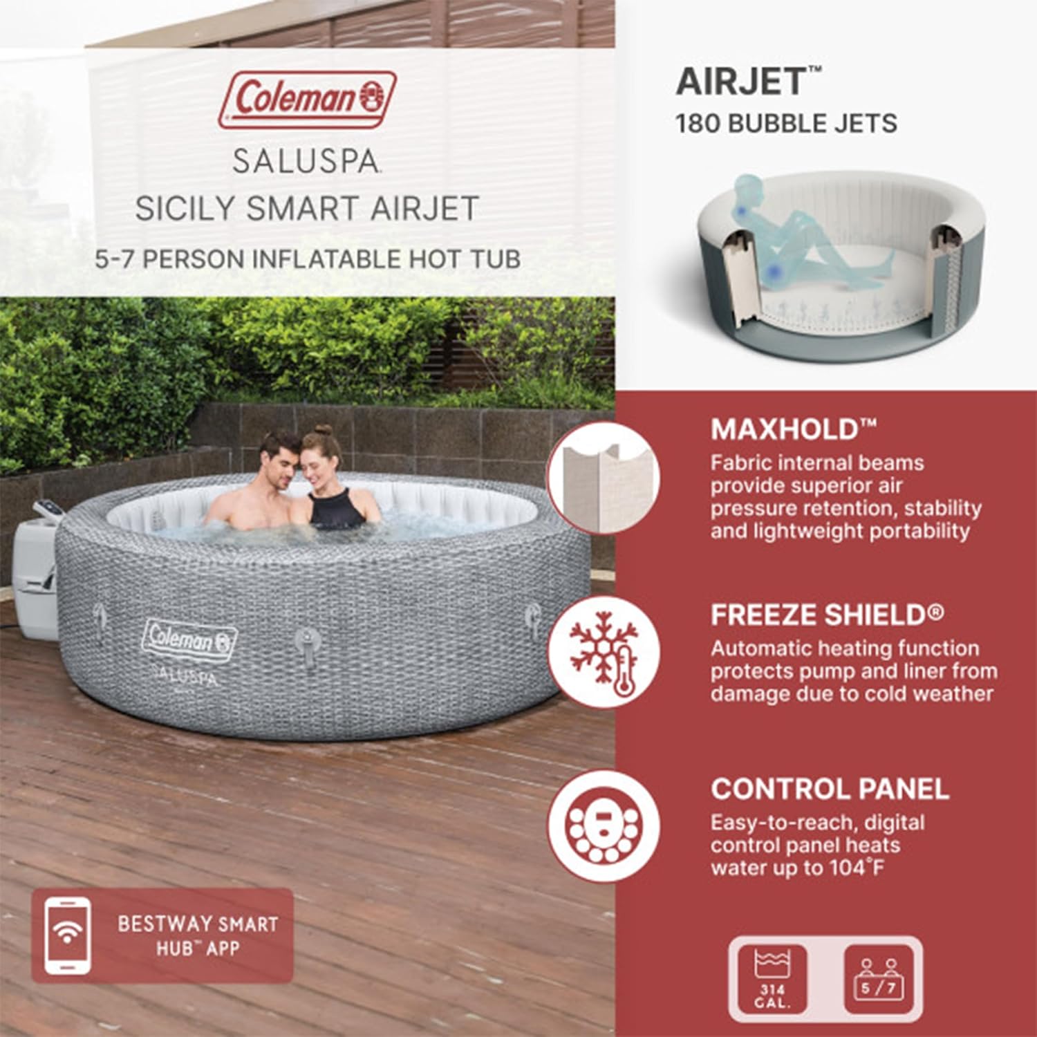 Coleman SaluSpa Inflatable Hot Tub - Performance: Where It Counts