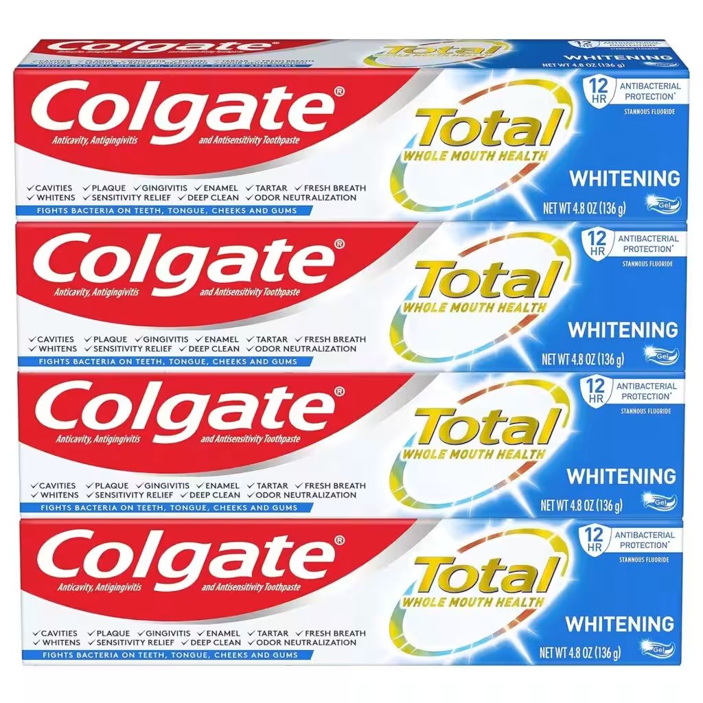 Colgate Total Whitening Toothpaste 4.8oz 4 Pack Review: The 40,000+-Review Amazon Hit — Worth Your Money? - Product Image