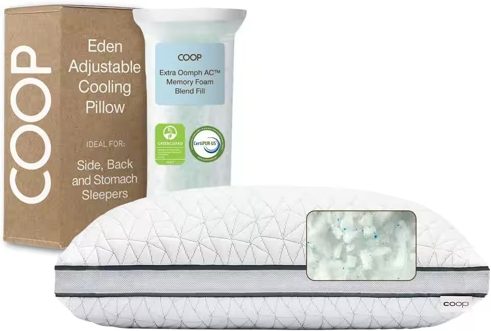 Coop Home Goods Eden Adjustable Pillow Queen Review: Best Home & Kitchen Pick Under $15? - Product Image